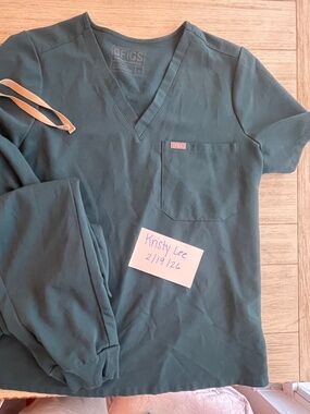 Catarina Scrub Top , Pacific Blue Large